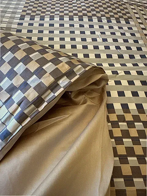 Hotel Collection Duvet Cover Queen Full Contemporary Patchwork Cotton Luxury
