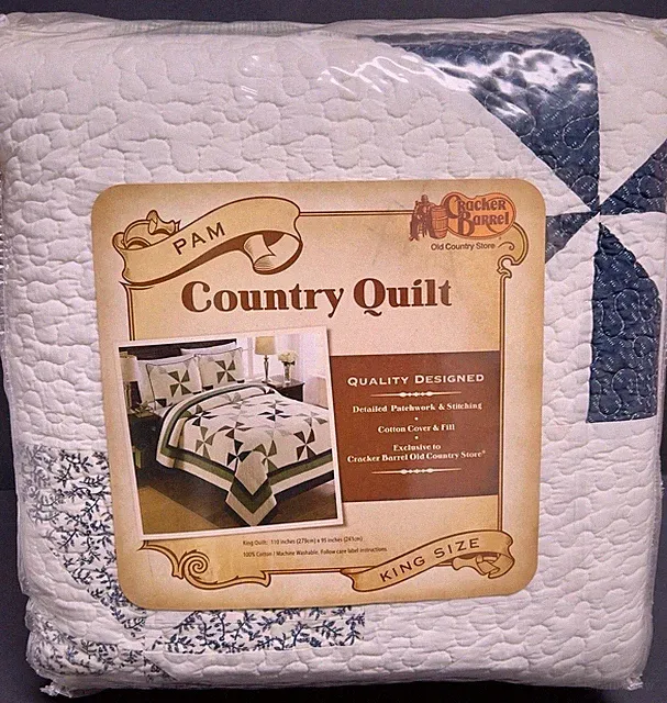 NEW Cracker Barrel PAM Country Patchwork Floral Quilt KING 110” X 95”