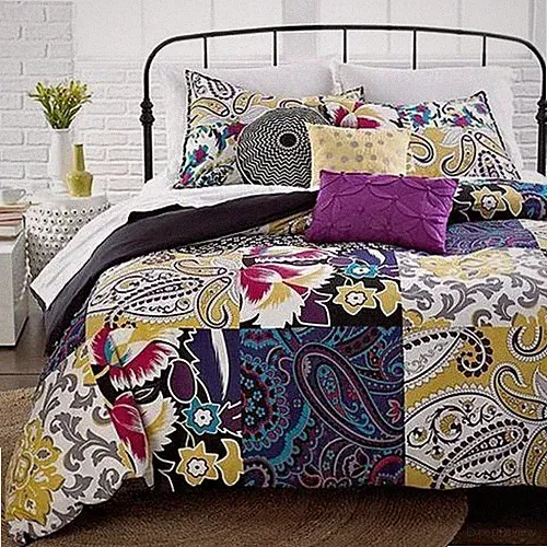 New Idea Novua Republic Sunshine Patchwork Full/Queen Duvet Cover Set