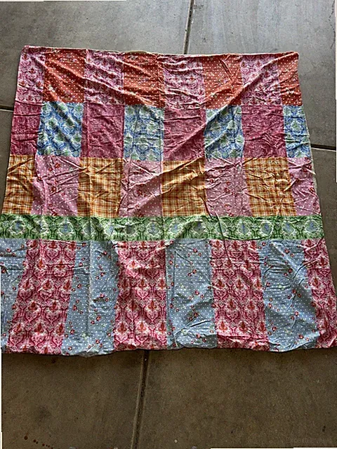 Vintage Patchwork Duvet Cover 80x80 with Pillow Shams Set